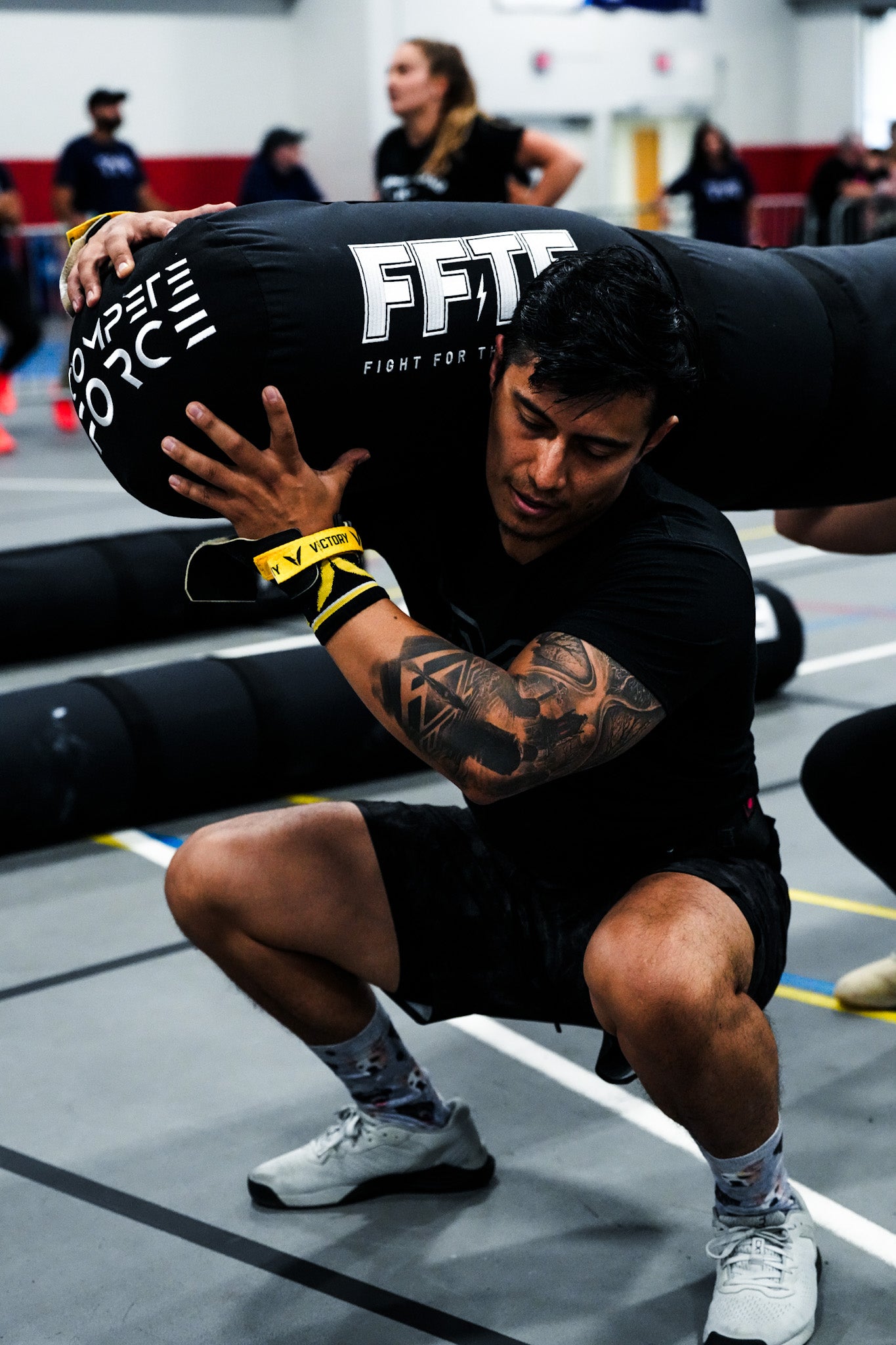 "The 4-Person Worm being utilized at Fight for the Fittest, FitFest, Magic City Games, and Never Forgotten Games, a powerful tool for building strength, collaboration, and endurance."